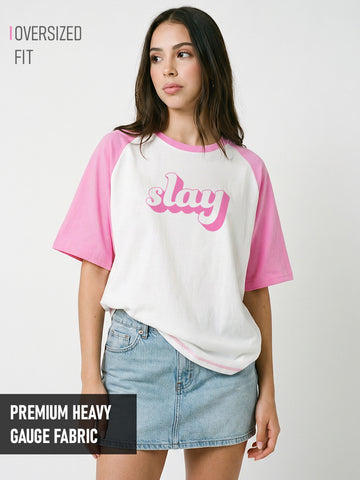 Slay Women Oversized T-Shirt - Multi Color