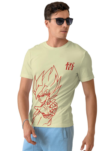 Super Saiyan Goku Half Sleeve T-Shirt